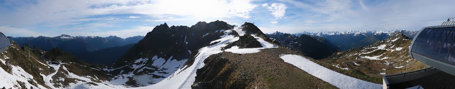 Silvretta Montafon Panorama Bahn am Hochjoch