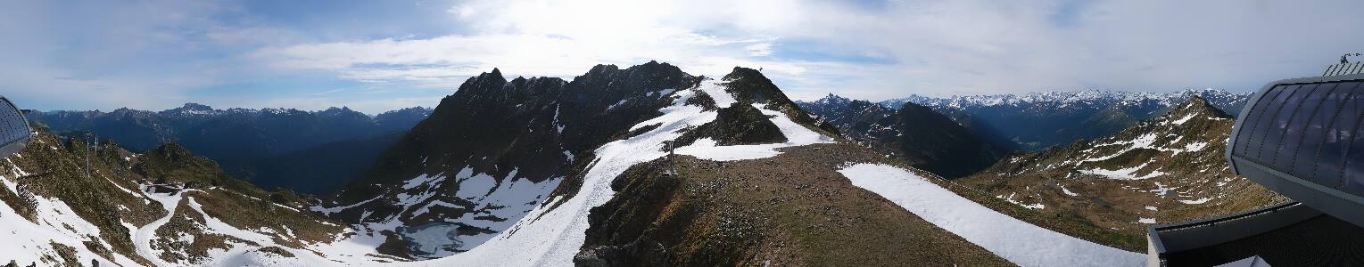 Silvretta Montafon Panorama Bahn am Hochjoch