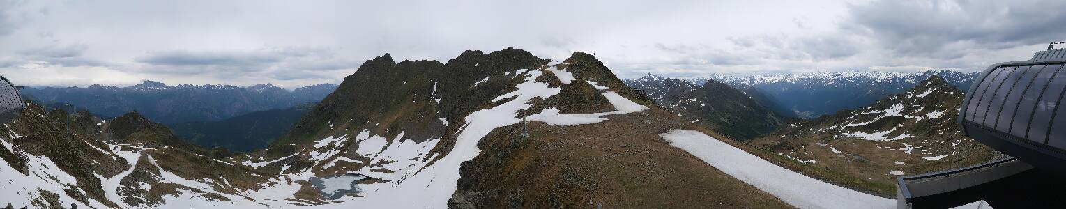 Silvretta Montafon Panorama Bahn am Hochjoch