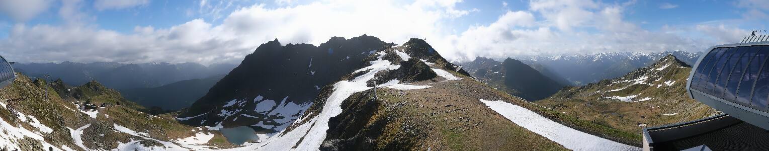 Silvretta Montafon Panorama Bahn am Hochjoch