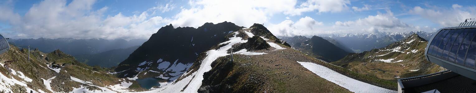 Silvretta Montafon Panorama Bahn am Hochjoch