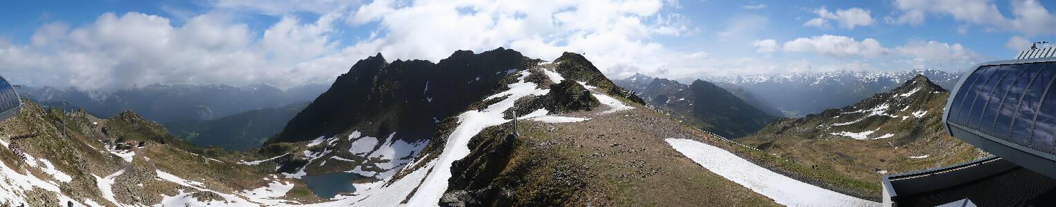 Silvretta Montafon Panorama Bahn am Hochjoch