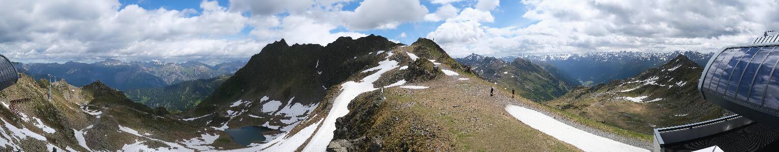 Silvretta Montafon Panorama Bahn am Hochjoch