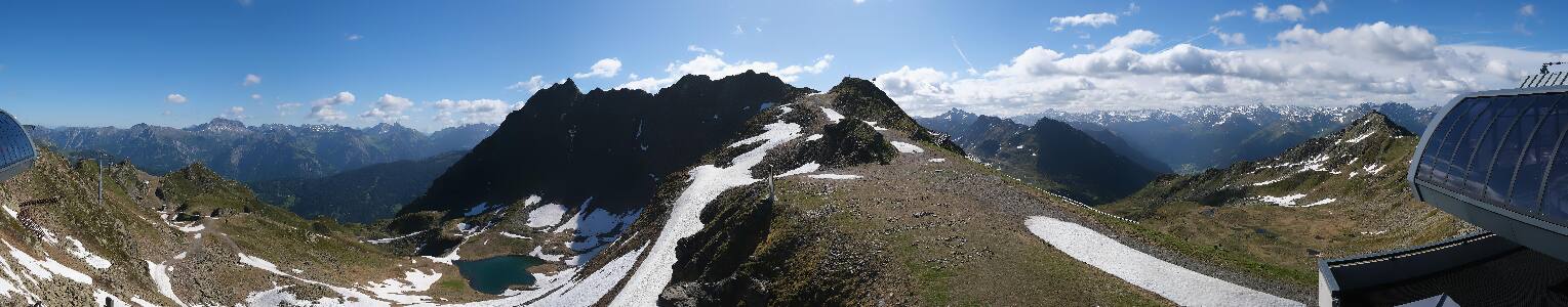 Silvretta Montafon Panorama Bahn am Hochjoch