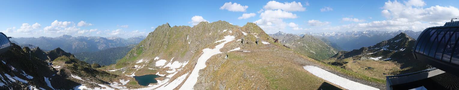 Silvretta Montafon Panorama Bahn am Hochjoch