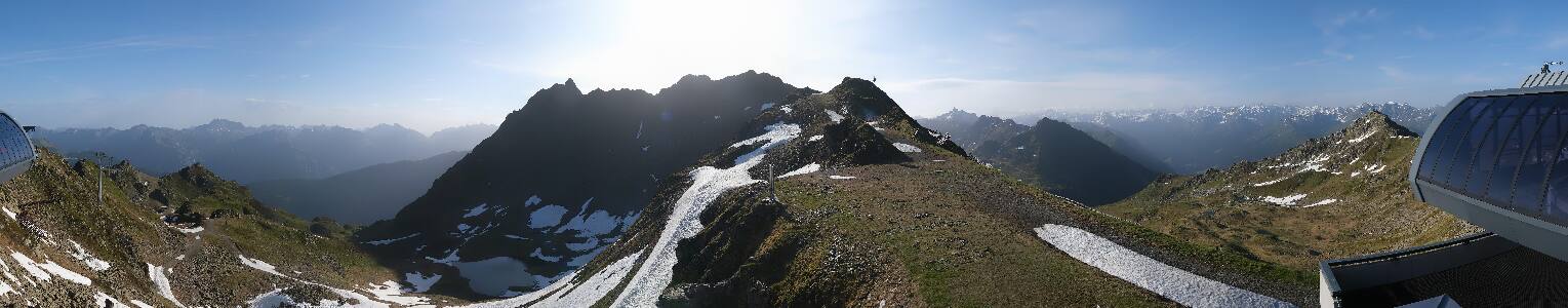 Silvretta Montafon Panorama Bahn am Hochjoch