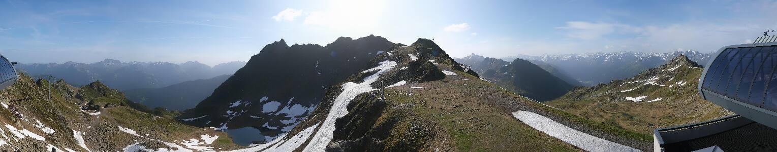 Silvretta Montafon Panorama Bahn am Hochjoch