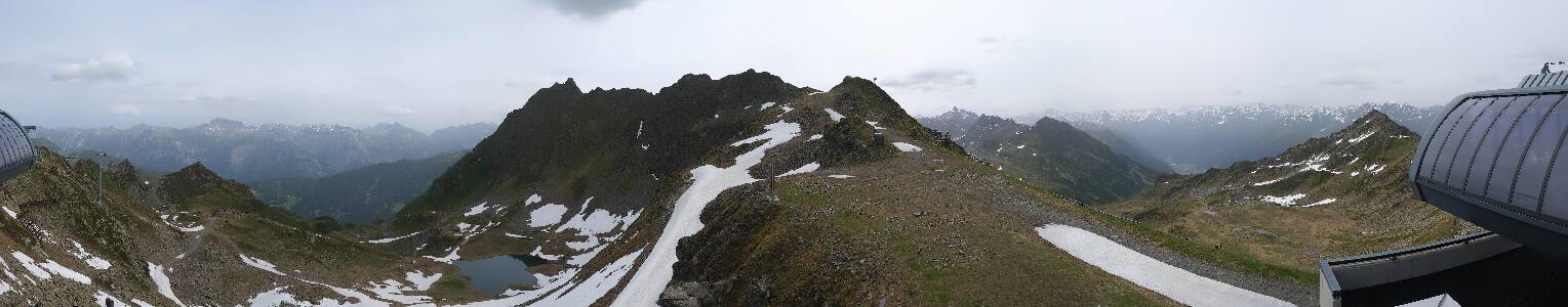 Silvretta Montafon Panorama Bahn am Hochjoch