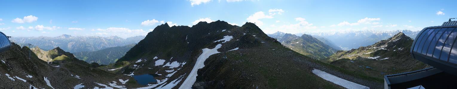 Silvretta Montafon Panorama Bahn am Hochjoch