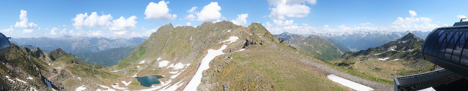 Silvretta Montafon Panorama Bahn am Hochjoch