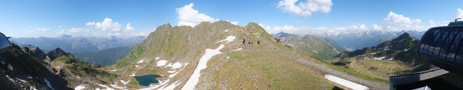Silvretta Montafon Panorama Bahn am Hochjoch