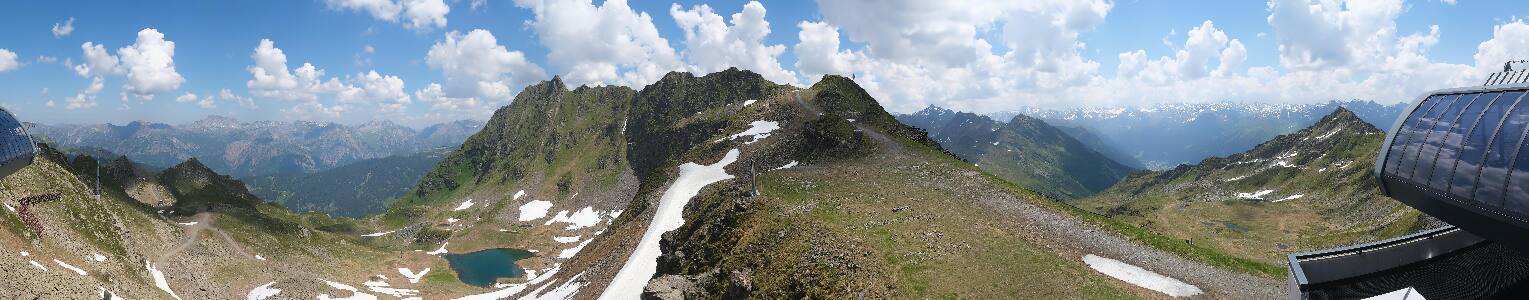 Silvretta Montafon Panorama Bahn am Hochjoch
