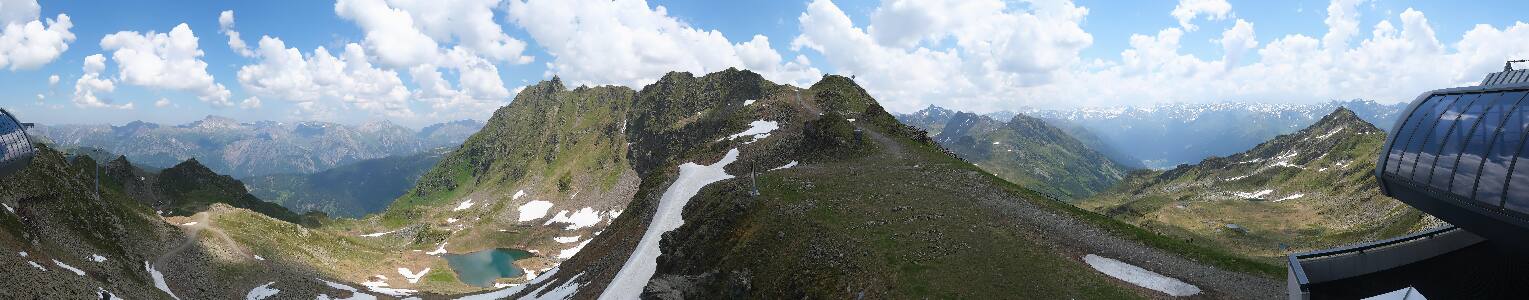 Silvretta Montafon Panorama Bahn am Hochjoch