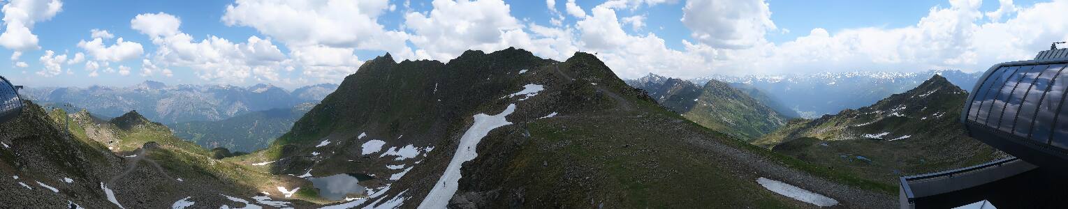 Silvretta Montafon Panorama Bahn am Hochjoch