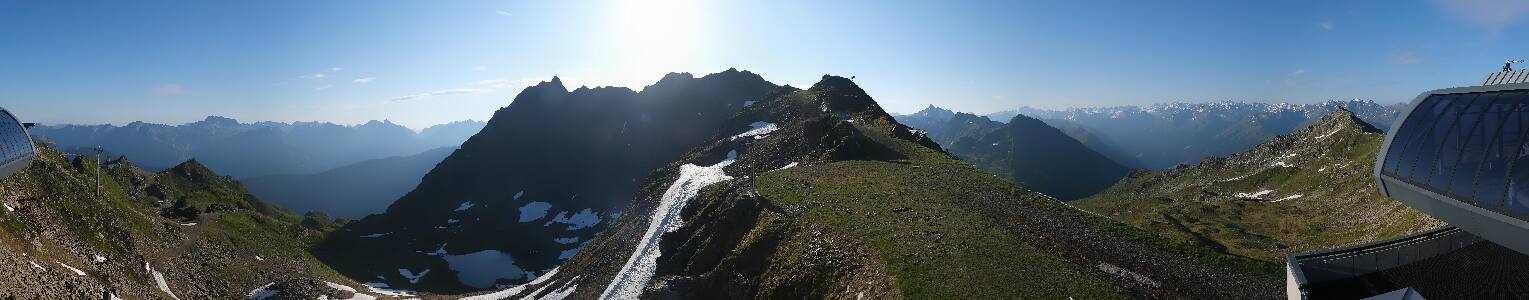 Silvretta Montafon Panorama Bahn am Hochjoch