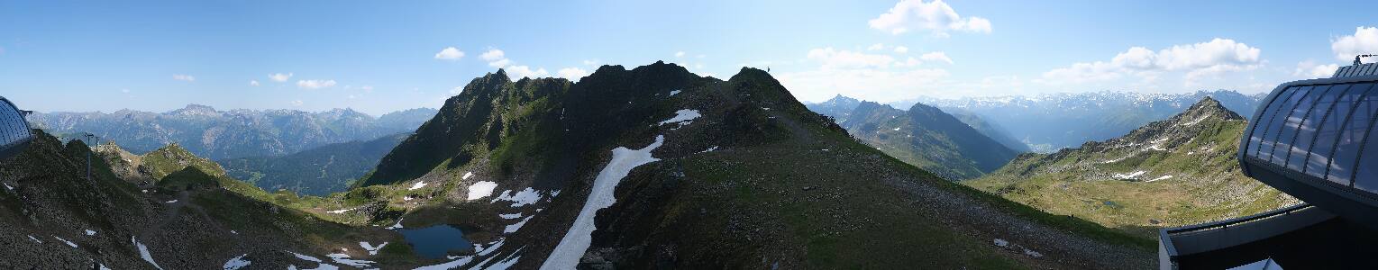 Silvretta Montafon Panorama Bahn am Hochjoch