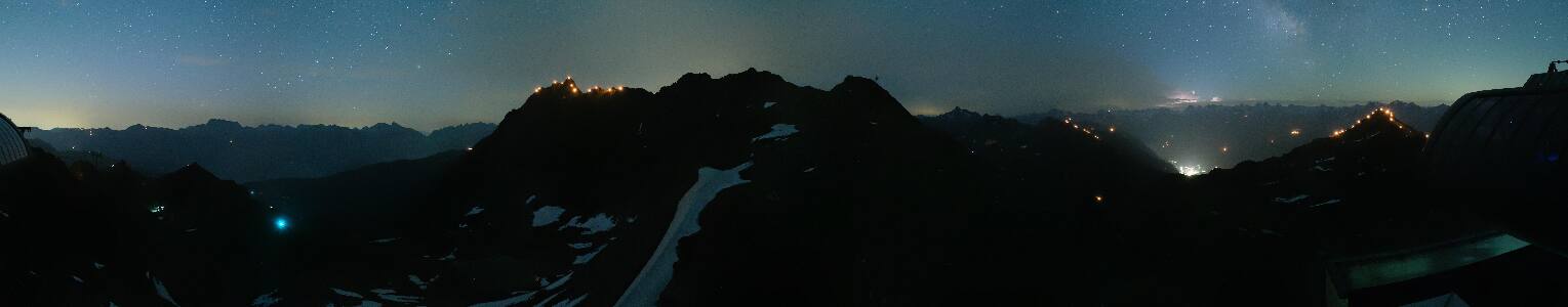 Silvretta Montafon Panorama Bahn am Hochjoch