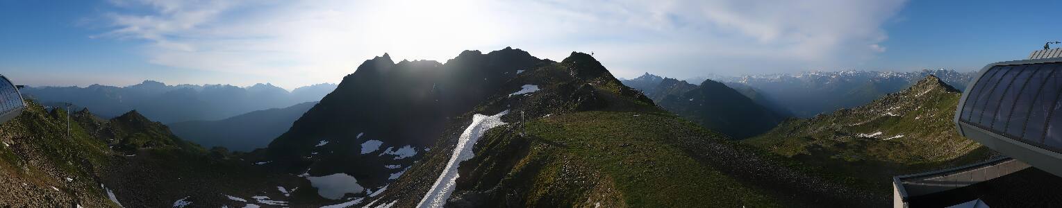 Silvretta Montafon Panorama Bahn am Hochjoch