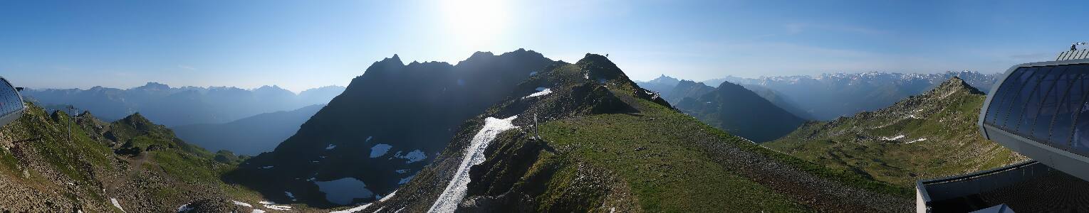 Silvretta Montafon Panorama Bahn am Hochjoch