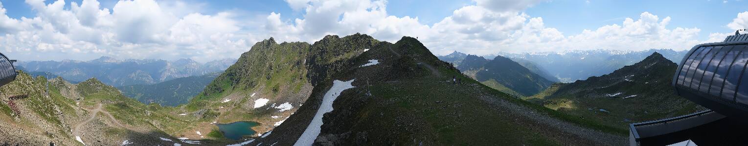 Silvretta Montafon Panorama Bahn am Hochjoch