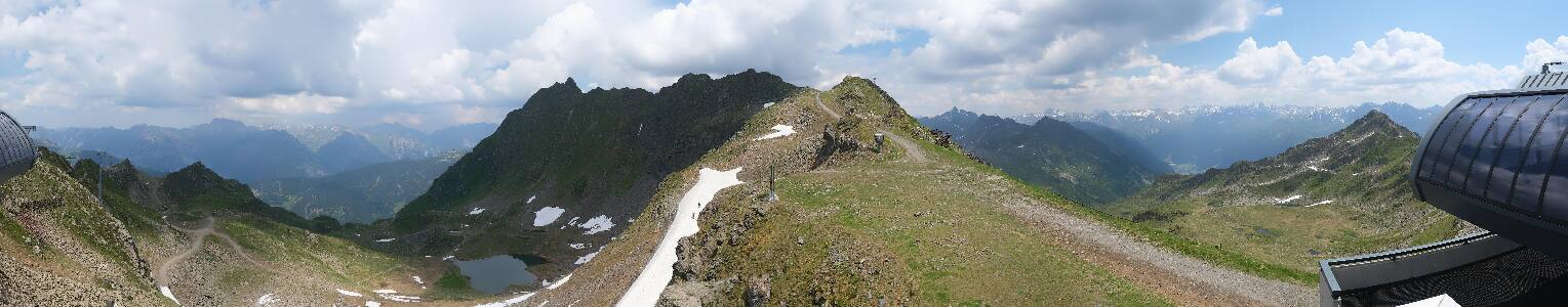 Silvretta Montafon Panorama Bahn am Hochjoch