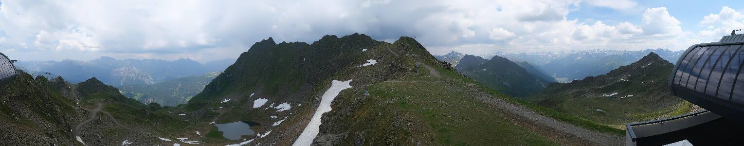 Silvretta Montafon Panorama Bahn am Hochjoch