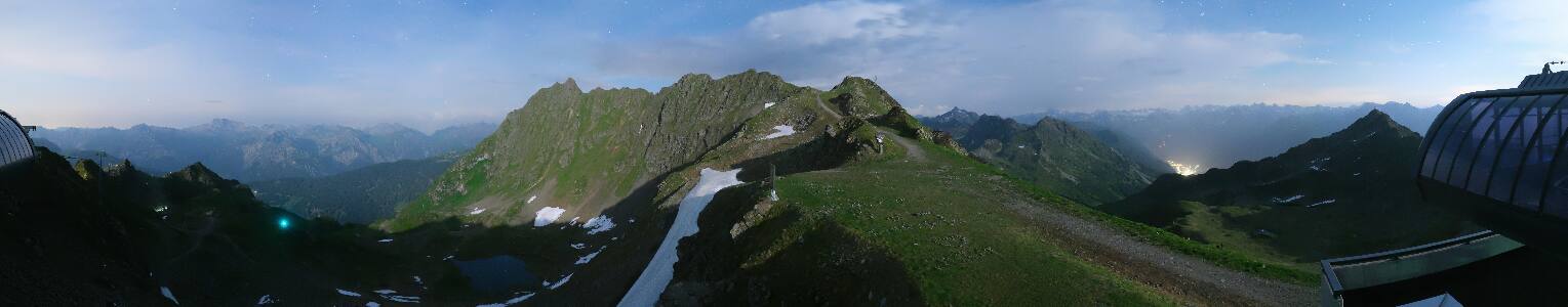 Silvretta Montafon Panorama Bahn am Hochjoch