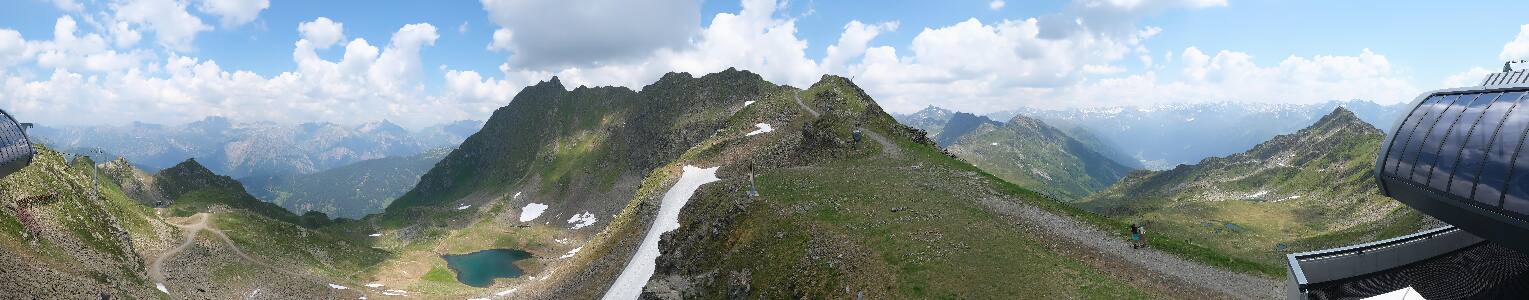 Silvretta Montafon Panorama Bahn am Hochjoch