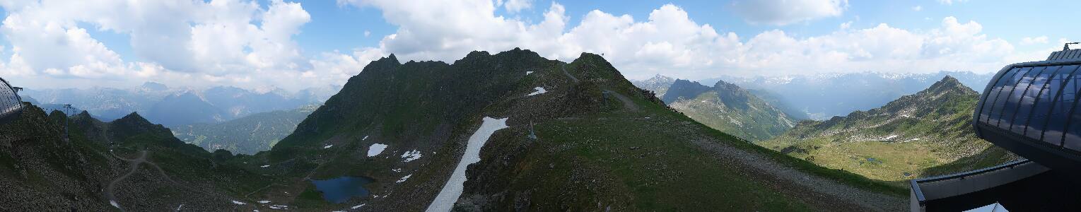 Silvretta Montafon Panorama Bahn am Hochjoch