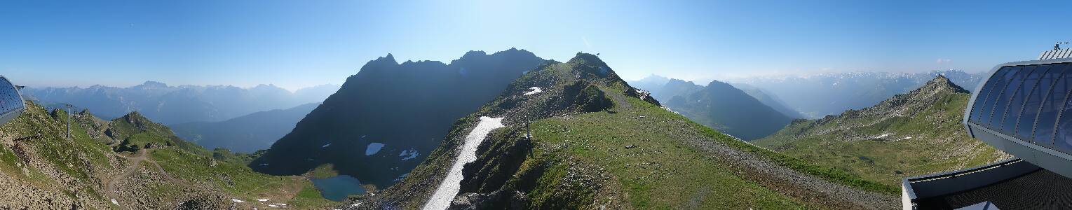 Silvretta Montafon Panorama Bahn am Hochjoch