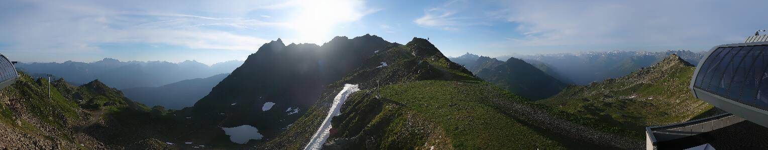 Silvretta Montafon Panorama Bahn am Hochjoch