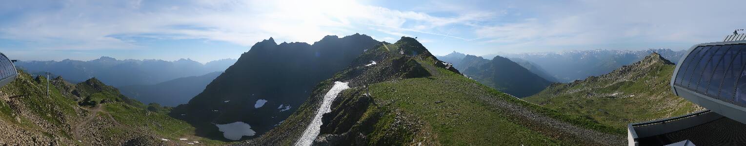Silvretta Montafon Panorama Bahn am Hochjoch