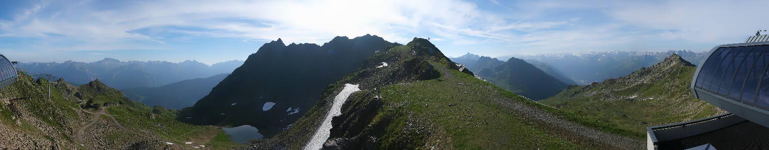 Silvretta Montafon Panorama Bahn am Hochjoch