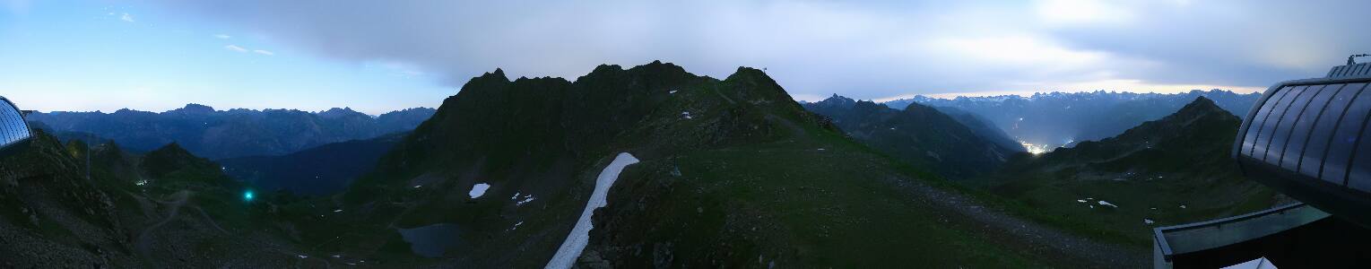 Silvretta Montafon Panorama Bahn am Hochjoch