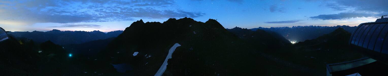Silvretta Montafon Panorama Bahn am Hochjoch