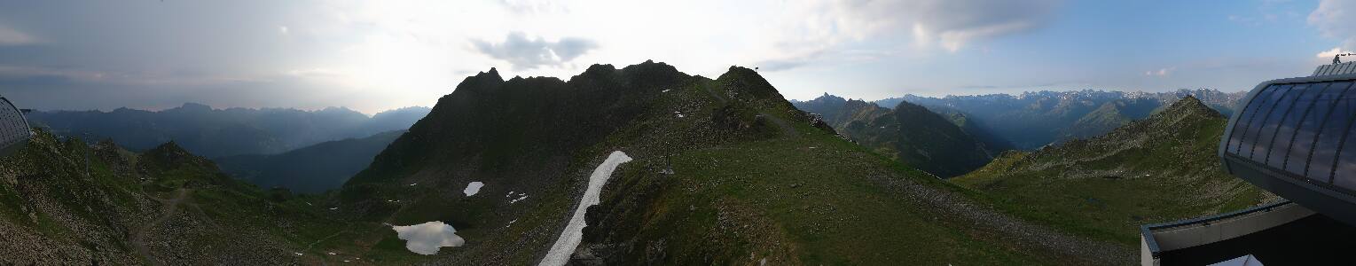 Silvretta Montafon Panorama Bahn am Hochjoch