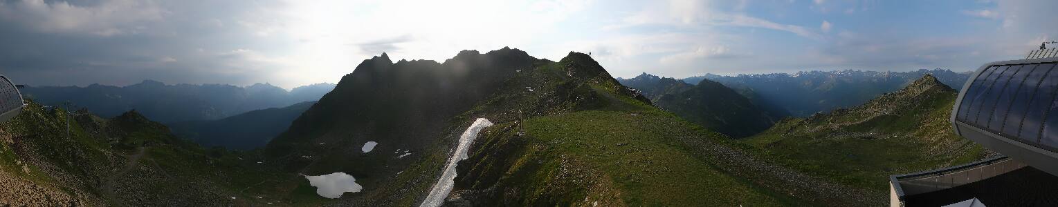 Silvretta Montafon Panorama Bahn am Hochjoch