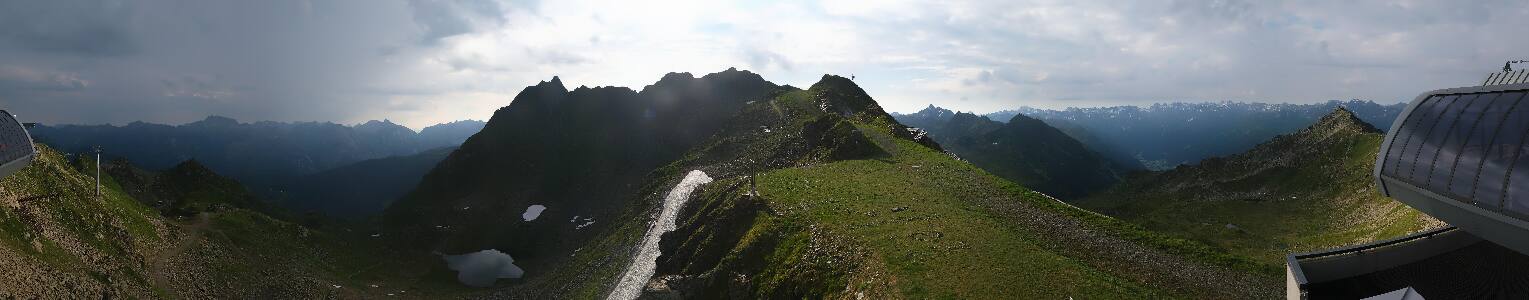 Silvretta Montafon Panorama Bahn am Hochjoch