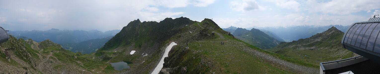 Silvretta Montafon Panorama Bahn am Hochjoch