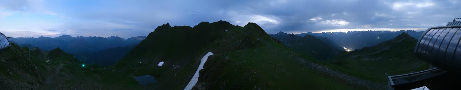 Silvretta Montafon Panorama Bahn am Hochjoch