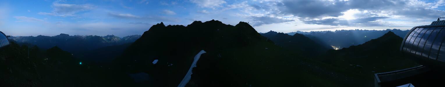 Silvretta Montafon Panorama Bahn am Hochjoch