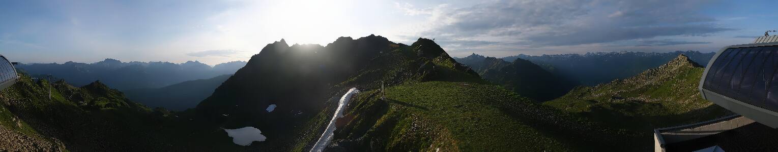 Silvretta Montafon Panorama Bahn am Hochjoch