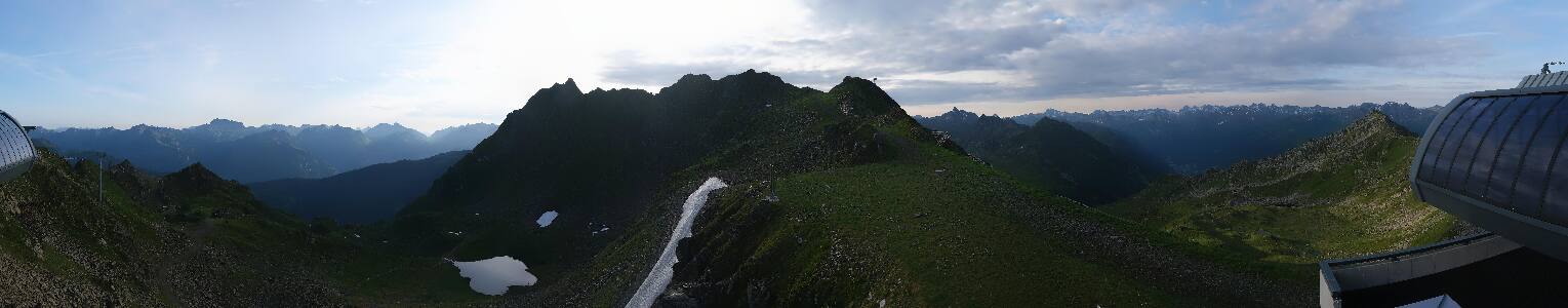Silvretta Montafon Panorama Bahn am Hochjoch