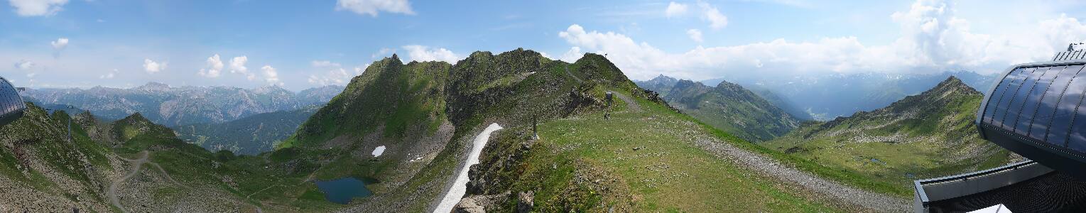 Silvretta Montafon Panorama Bahn am Hochjoch