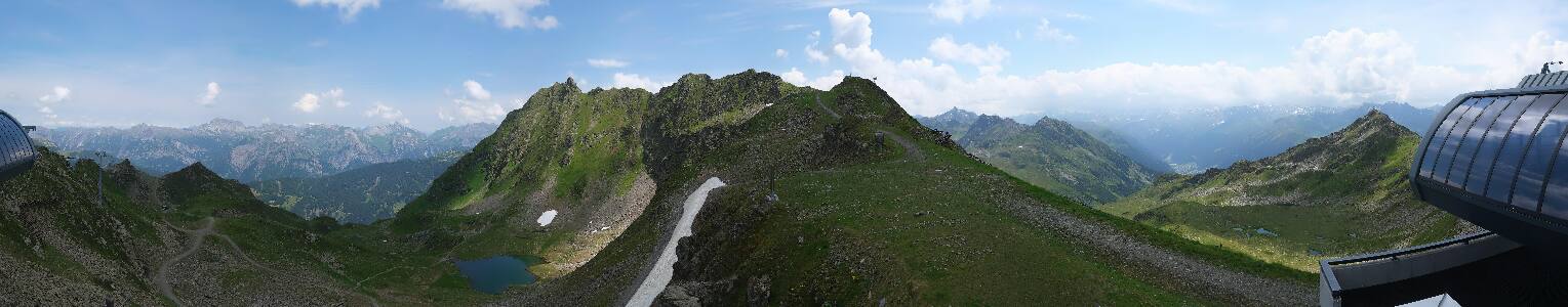 Silvretta Montafon Panorama Bahn am Hochjoch