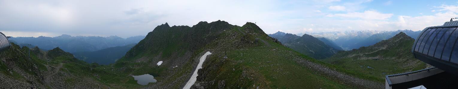 Silvretta Montafon Panorama Bahn am Hochjoch