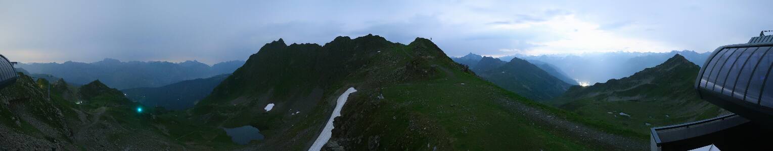 Silvretta Montafon Panorama Bahn am Hochjoch