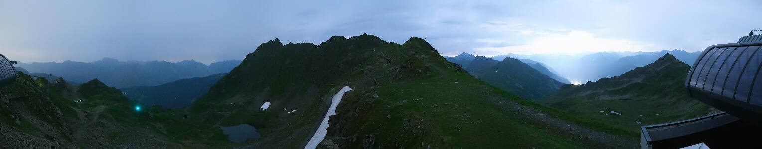 Silvretta Montafon Panorama Bahn am Hochjoch
