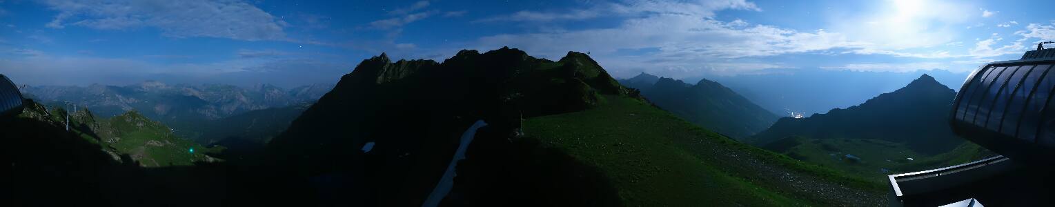 Silvretta Montafon Panorama Bahn am Hochjoch