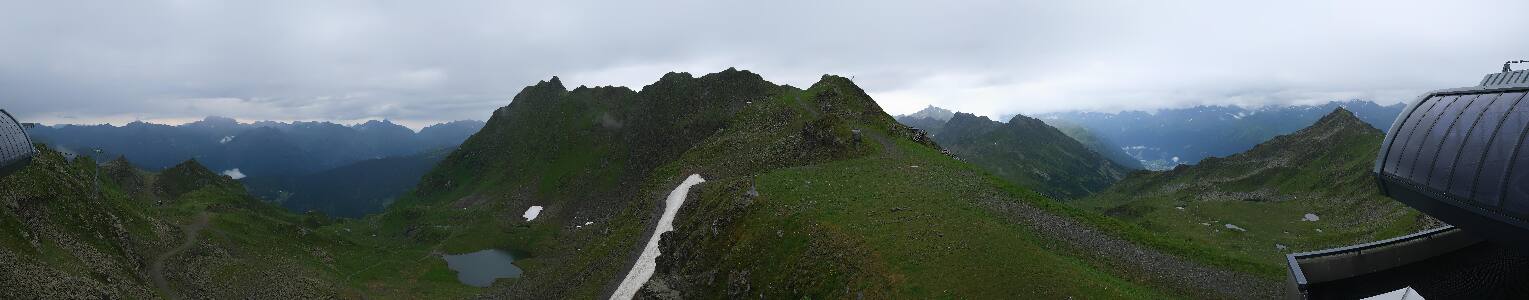 Silvretta Montafon Panorama Bahn am Hochjoch